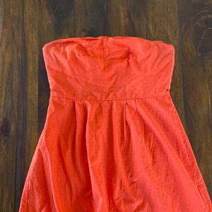 Beautiful strapless J. Crew dress. Swiss dot with pockets